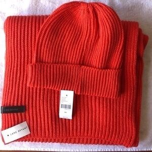Pop of Color Ribbed Beanie & Scarf Set